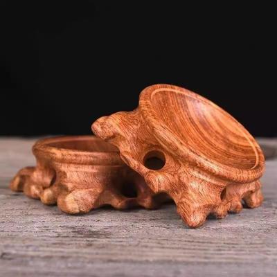 Rosewood Base Solid Wood Crystal Ball Base Spherical Stone Base Bracket