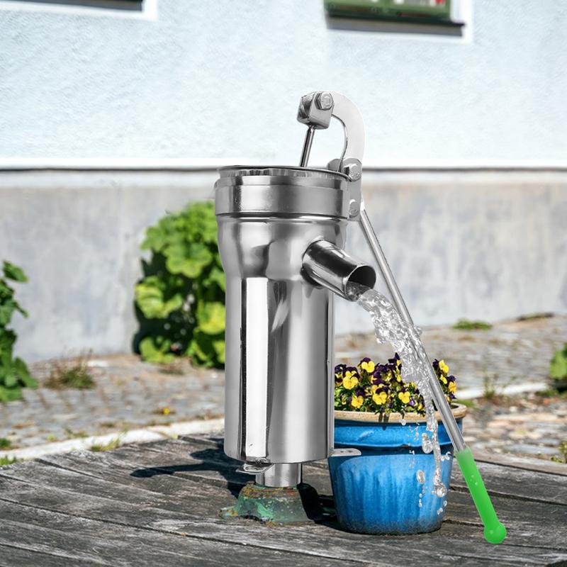 Stal Nierdzewna domowa Ręczna Pompa Wodna Trwała Domowa Pompa Olejowa Studnia Ręczna Pompa Ssąca ręczne urządzenia do ciśnienia wody