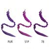 Purple pigtail wig | pigtail with laser wire | advanced synthetic hair, suitable for avantgarde hairstyle, role play and Party style