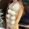 Long Faux Fox Fur Scarf Women Winter Warm Soft Furry Scarves Casual Lady Outdoor Neck Warmer Collar