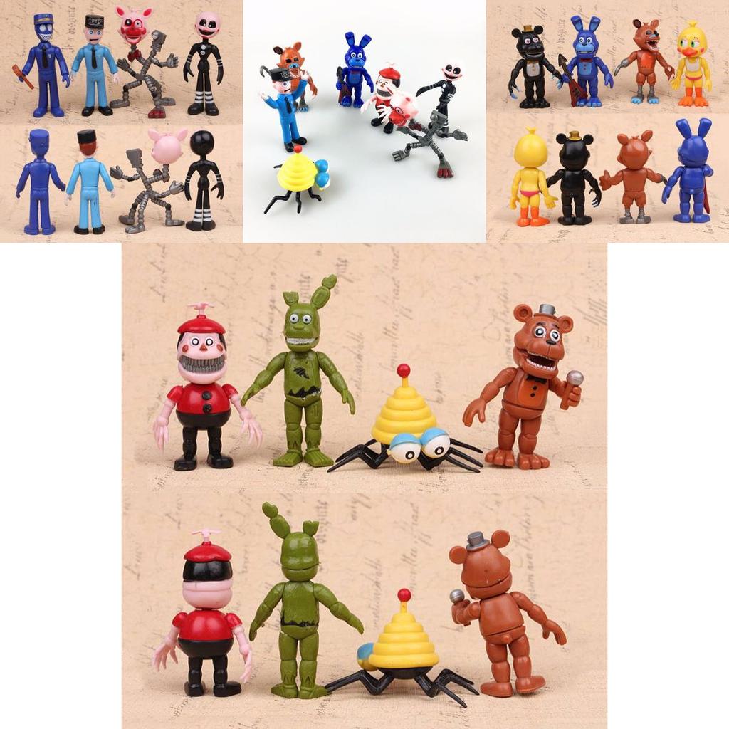12pcs/set Five Nights At Freddy's Bear Doll Action Figures Toy Collection For Fans