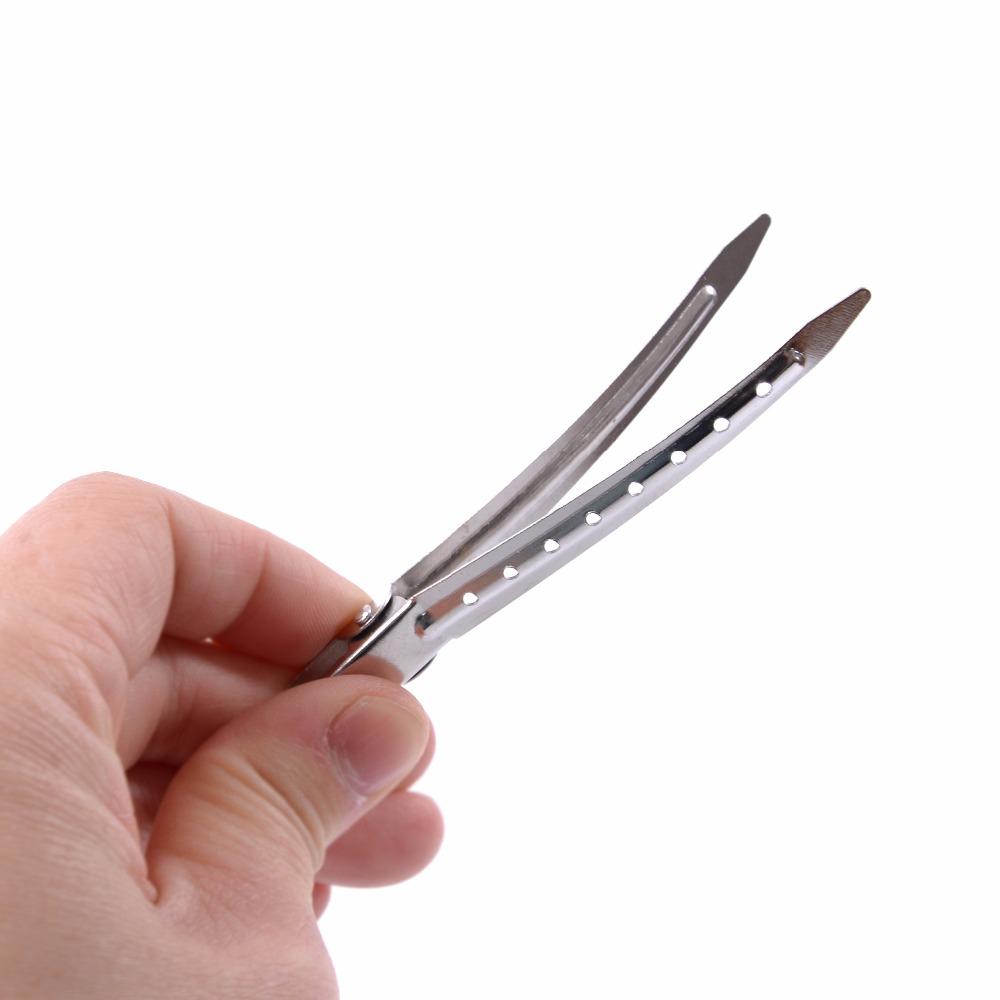 12pcs 9cm Salon Stainless Hair Clips Styling Tools Hair Extensions Section Snap Clips for Hair Salon