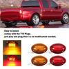 4 Stück LED Hintere Seitenmarkierungsleuchten Rot Gelb 12V Für Ford F350 F450 F550 Super Duty Truck 2010 2009 2008 2007 2006 2005 2004