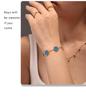 Qiongyao Multi-Color Agate Five-Petal Flower Stainless Steel Bracelet – Light Luxury, Best Friend Gift, In Stock.
