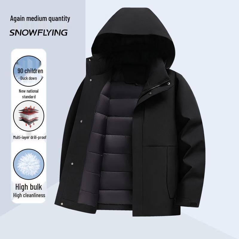 XueZhongFei Unisex 3-in-1 Winter Down Jacket XL