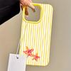 Summer Starfish Yellow Stripes Phone Case for iPhone 17 16 Plus 15 Pro 14 13 11 12 Pro Max 17 Air 16E Shockproof Soft TPU Cover