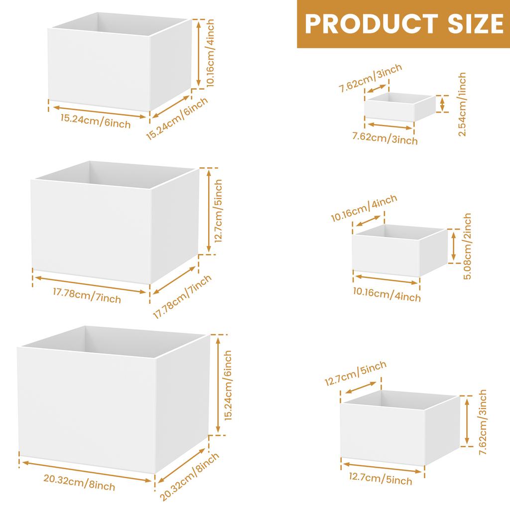 3/6Pcs Acrylic Buffet Riser Food Display Stands Stackable Table Dessert Cake Party Buffet Display Decorating Box