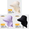 Summer Outdoor Sun Hat With Large Brim Uv Protection For Hiking And Fishing Enthusiasts