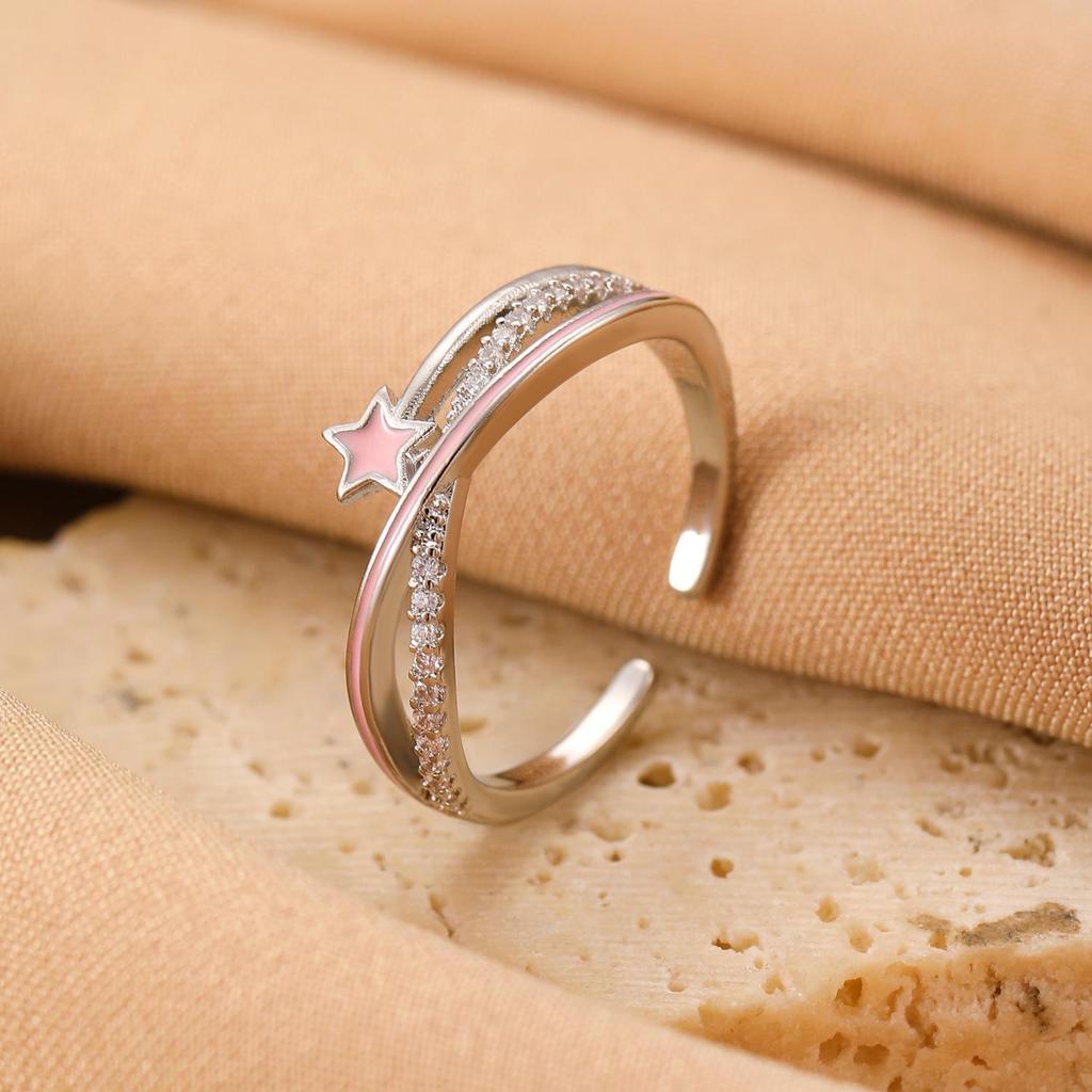 High-End Cross-Border Fashion Bow Ring for Women - European & American Style Open Index Finger Accessory
