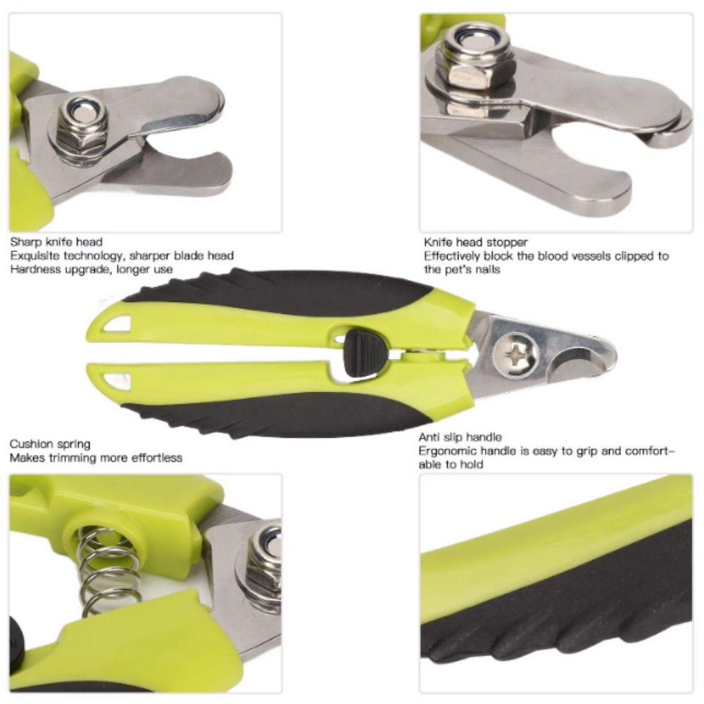 Professional Dog Nail Clippers Set Stainless Steel Cat Claw Grinder Pet Nail File  Cleaning