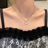 Summer New Flash Diamond Butterfly Necklace Women's Exquisite Niche Design Sense Light Luxury Collarbone Chain Alloy Pendant Neck Chain