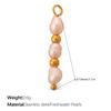 Beach Ocean Resort Diy Colored Natural Stone Love Pendant Accessories Gold Plated Jewelry Pendant
