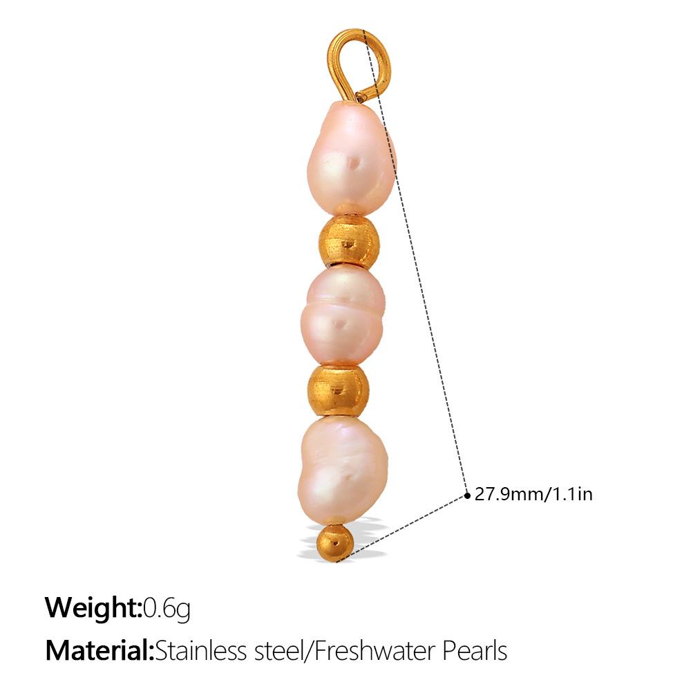 

New Beach Ocean Resort DIY Colored Natural Stone Love Pendant Accessories 18K Gold Plated Jewelry Pendant 2026