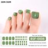 Popular Style New 3D Waterproof Nail Sticker Plastic UV Free Nail Wraps Toe Wraps