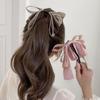 Korean Style Bow Vertical Clip Hairpin Bowknot Hair Clip Cute Cloth Banana Clip  Women