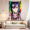 Anime DDandadan Ken Takakura Colorful Tapestry Wall Hanging Bohemian Wall Tapestries Mandala Wall Art Decor
