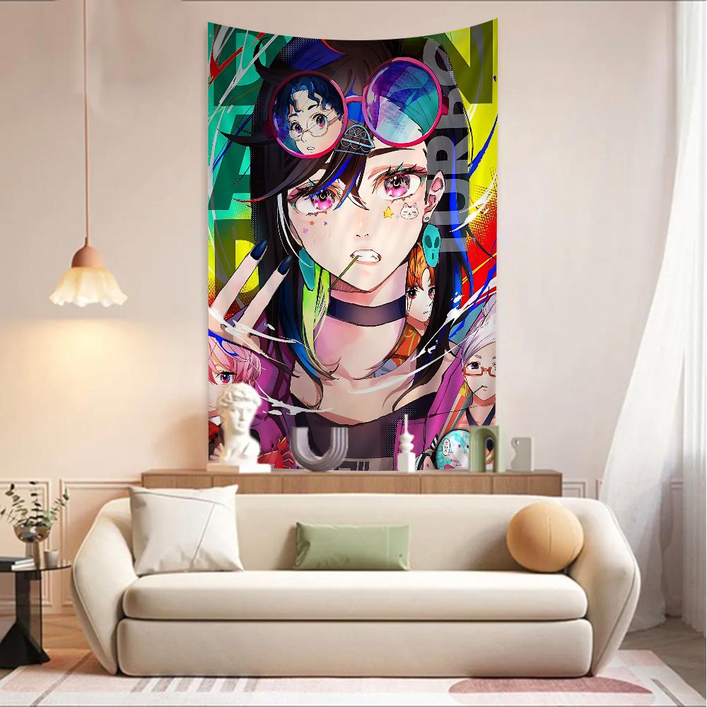 Anime DDandadan Ken Takakura Colorful Tapestry Wall Hanging Bohemian Wall Tapestries Mandala Wall Art Decor