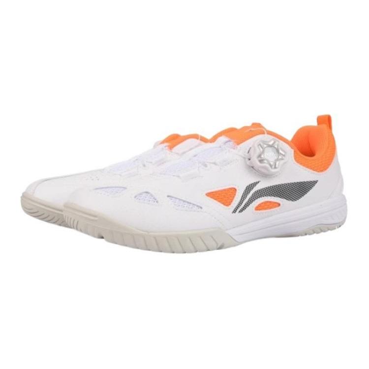 Li-Ning Li Ning YOUNG Table Tennis Low top Training Shoes White Orange Teenagers Kids' APTU017-1