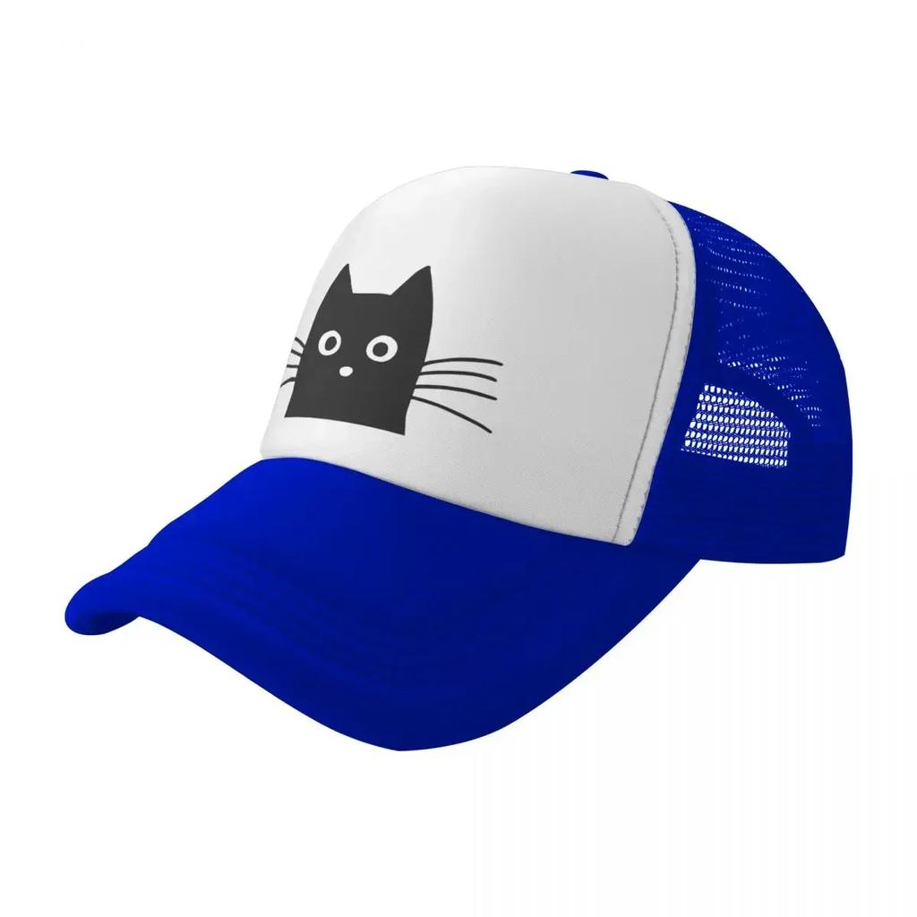 Black Cat Face Baseball Cap summer hat Anime Military Cap Unisex Unisexs Womens
