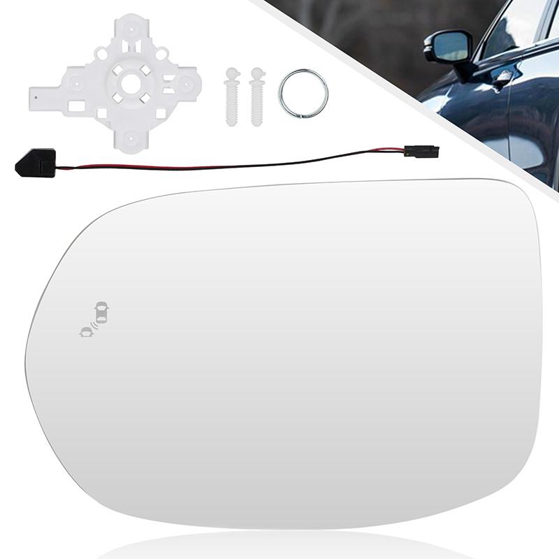 

Left Right Heated Rearview Mirror Glass w/Blind Spot With Bracket Holder For Honda CR-V CRV 2017 2018 1pc Left