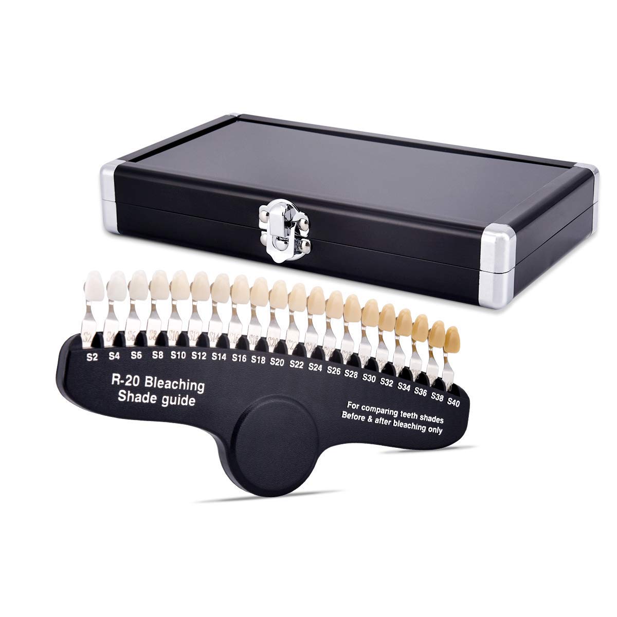 

NICEDEN 20 цветов 3D Shade Guide Таблица оттенков зубов Таблица сравнения цветов Набор для отбеливания зубов Отбеливающая зубная пластина