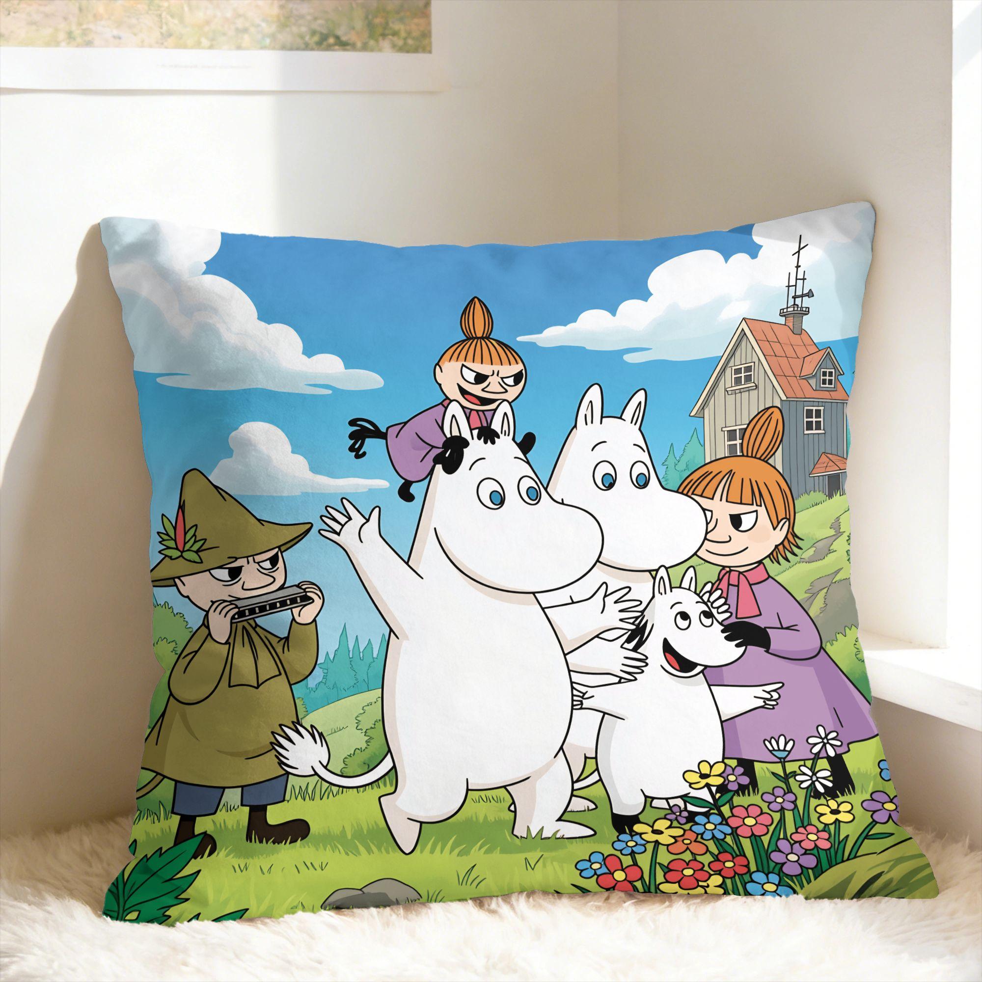 Schattige M-Moomins Kussensloop Nieuwigheid Kussensloop Voor Bank Auto Huisdecoratie Comfortabele Kussenhoes Verjaardagscadeau 30x50cm