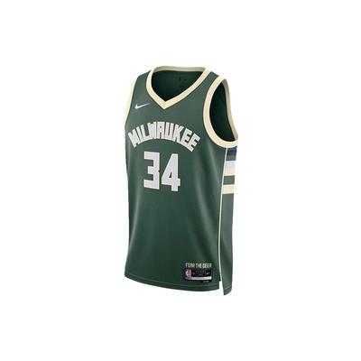NBA Schnelltrocknend Giannis Antetokounmpo Nr.. 34 Trikot 2022-2023 Fan Edition Unisex Trikot Grün DN2012-323