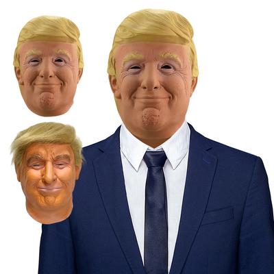 Donald Trump, realistische Promi-Maske, Donald Trump, Halloween-Cosplay-Maske, Trump-Vollkopf-Gesichtsmaske für die Feiertags-Kostümparty