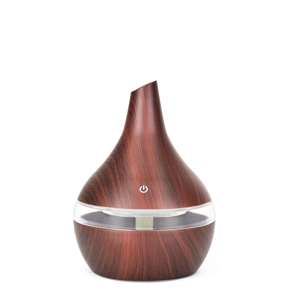 300ml USB Electric Aroma Air Diffuser Wood Ultrasonic Air Humidifier Essential Oil Aromatherapy Cool Mist Maker for Home