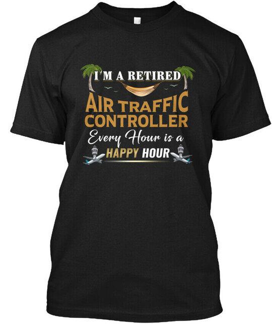 Retired Air Traffic Controller Tee T-Shirt Made in the USA Size S to 5XL Unisex T-Shirt