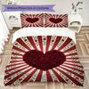 Rose Pattern Bedding uilt Set uilt Cover Pillowcase Home Decoration Birthday Gift (1 * duvet cover + 2 * pillowcase  without core)54