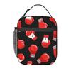 Red Boxing Gloves Insulated Lunch Bag for Women Kids Portable Food Boxes Thermal Lunch Box Tote