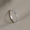 Fashionable Versatile Four-Leaf Clover Hollow Ring for Women - High-End Light Luxury Hand Jewelry 2025 Niche Design