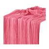 Flag Solid Color Pleated Design Bohemia Style Wedding Table Runner