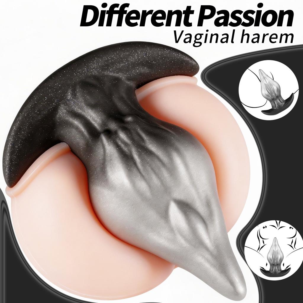 New Unique-Shaped Anal Plug – Large-Head Anal Dilator & Masturbator – Silicone Adult Sex Toy
