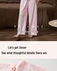 Women's Thin Ice Silk Pajamas - Spring/Autumn, Long Sleeve, Classy, Versatile for Home or Outdoor Wear, Includes Adorable Puppy Pattern.