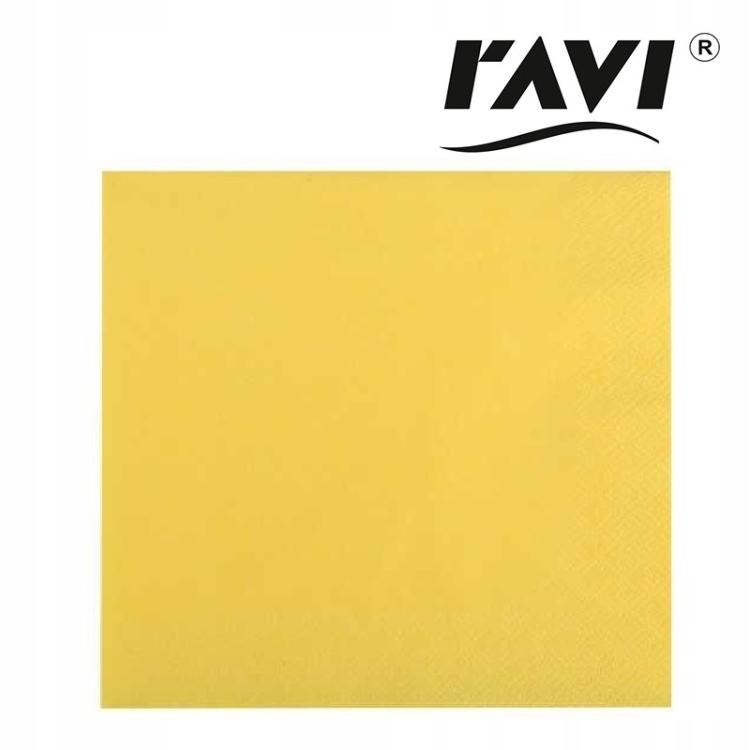 Ravi Solid Gold Napkins 20Pcs