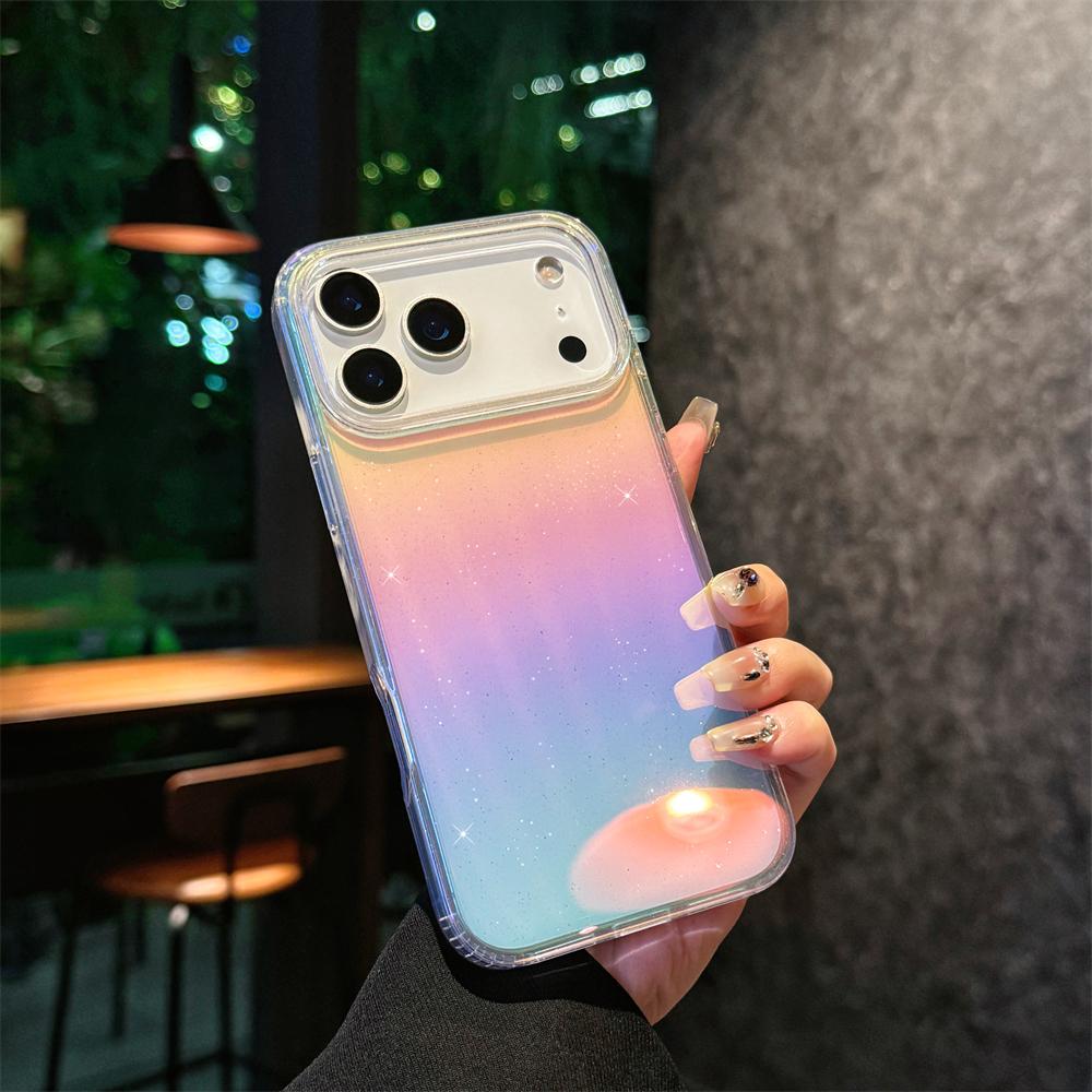 

Gradient Colorful Glitter For Magsafe Case For iPhone 17 Air 16 15 14 13 12 Pro Max Plus Magnetic Wireless Charging Back Cover iPhone 13