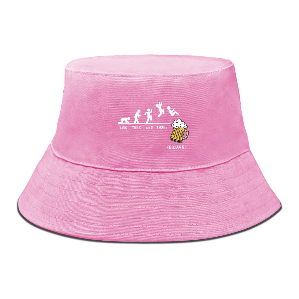 Friday With Beer Bucket Hat Solid Color Sun Hat Soft Summer Autumn Hat Foldable Bucket Hats Perfect For Hiking Beach Hat
