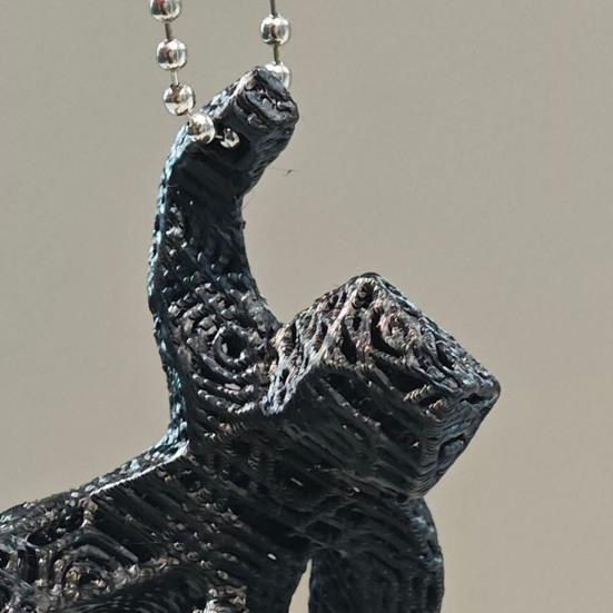 Keychain Pendant with Bead Chain 3D-Printed Xenon Rock Loki Hand-Sculpted Grace Doll Pendant Rescue Plan Bag Pendant