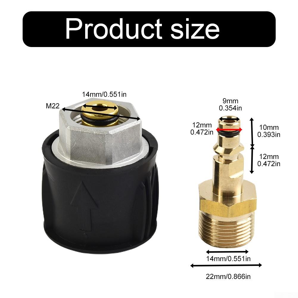 Outlet M22 Hose Connector Solid Brass Faucet Conversion