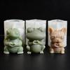 1 Pcs DIY Silicone Mold For Candle Wax Animal Figure Bulldog Frog Resin Craft Making Handmade Home Decor Gift