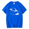Space Astronaut Planet Graphic Tshirt Unisex Unisex Cute Rocket Universe Print Casual Short Sleeve Crew Neck Streetwear Tee