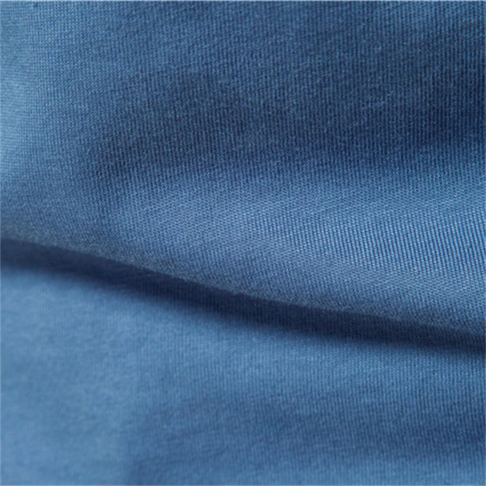 TrendHub Einfarbiges Baumwoll-T-Shirt Herren Lässig O-Ausschnitt Langärmelig Herren T-Shirts Frühling Herbst Hohe Qualität Basic T-Shirt Männlich