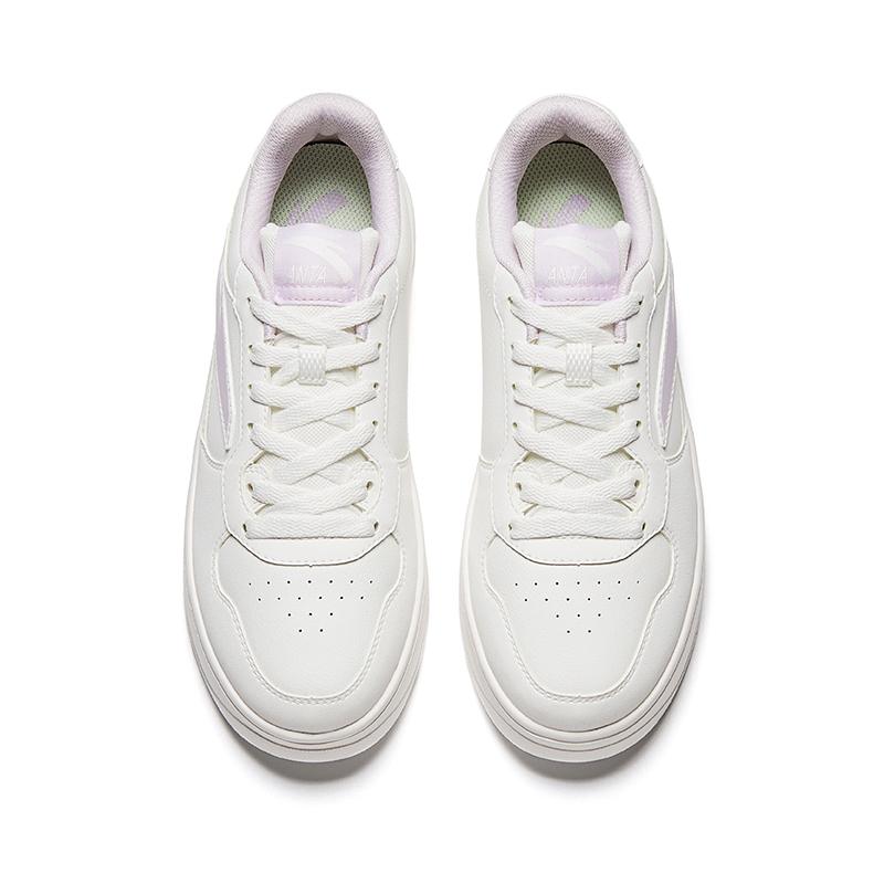 ANTA Casual Skate Shoes Off White Light Purple Women 922538004Q-1