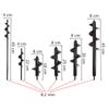 Garden Auger Spiral Soil Auger Umbrella Hole Excavator Solid Shaft Auger Flower For Planting Digging Soil Nursery Flowers
