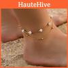 Ankle Bracelet Simple Women Overgild Color Anklet Foot Jewellery Chain Stone