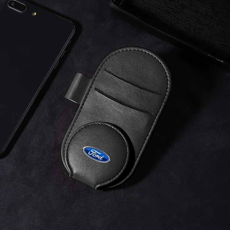 

Focus Hot For Ford Car Sunglasses Holder Multifunction Eyeglasses Hanger Portable Ticket Card Clip For Ford Ranger Focus Kuga Mu