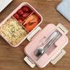 ZISIZ Wheat Straw Divided Lunch Box
