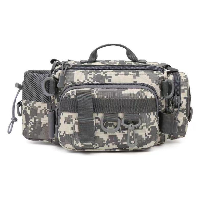 Multifunctional Waterproof Fishing Bag: Waist Pack, Shoulder Backpack, Crossbody, Rod Holder, Tackle Storage